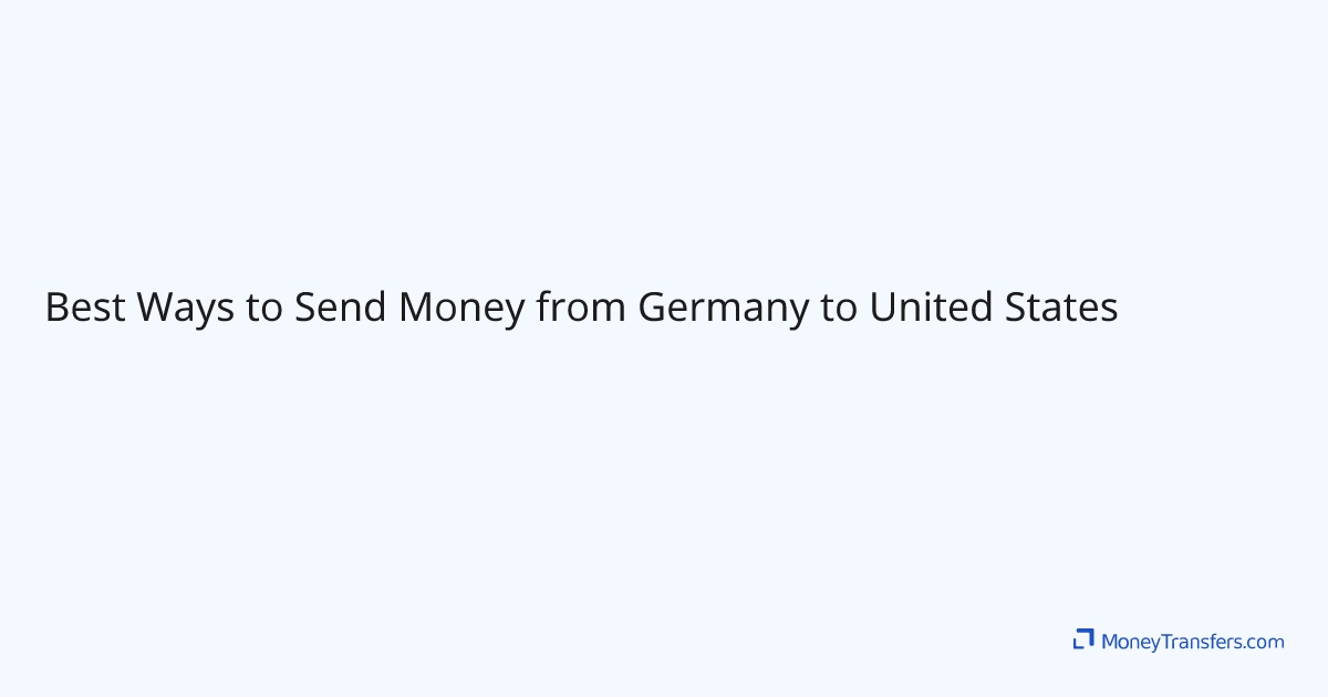 can you send money from germany to usa